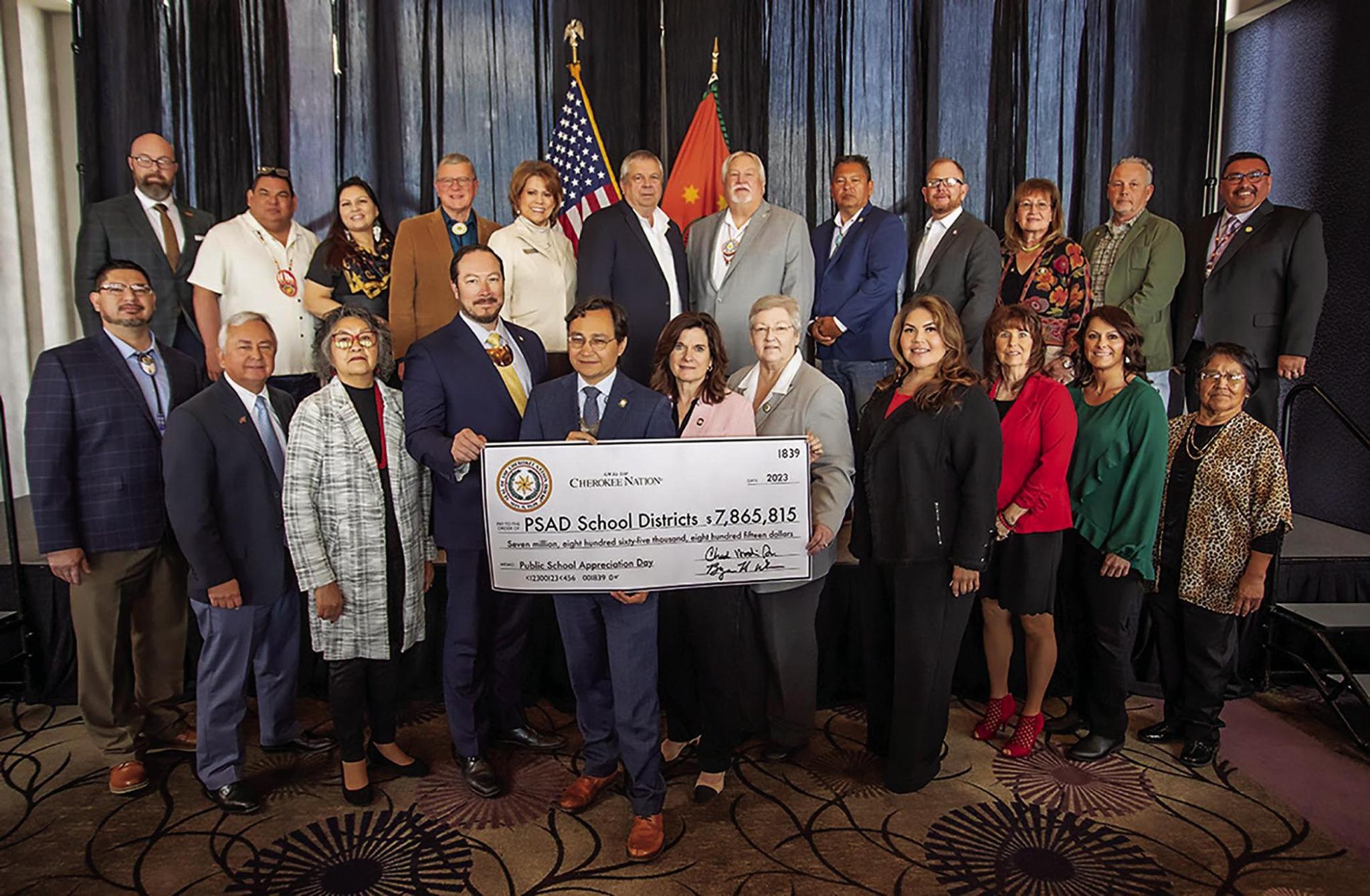 Cherokee Nation contributes 7.8M to 109 school districts in Northeast