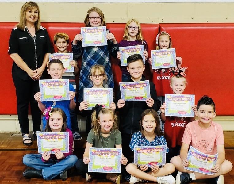 Muldrow Elementary October Star Students